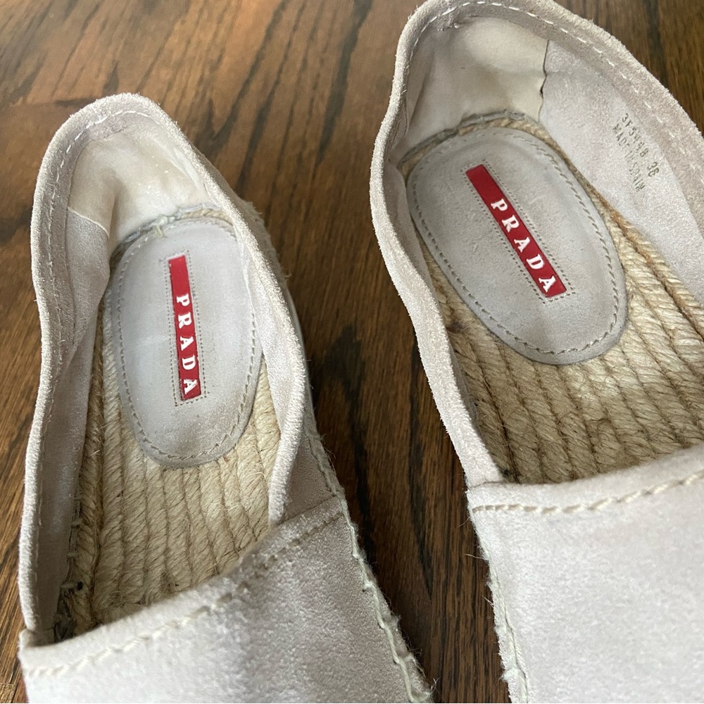 Authentic Prada suede platform espadrilles size 36 - Picture 4 of 13
